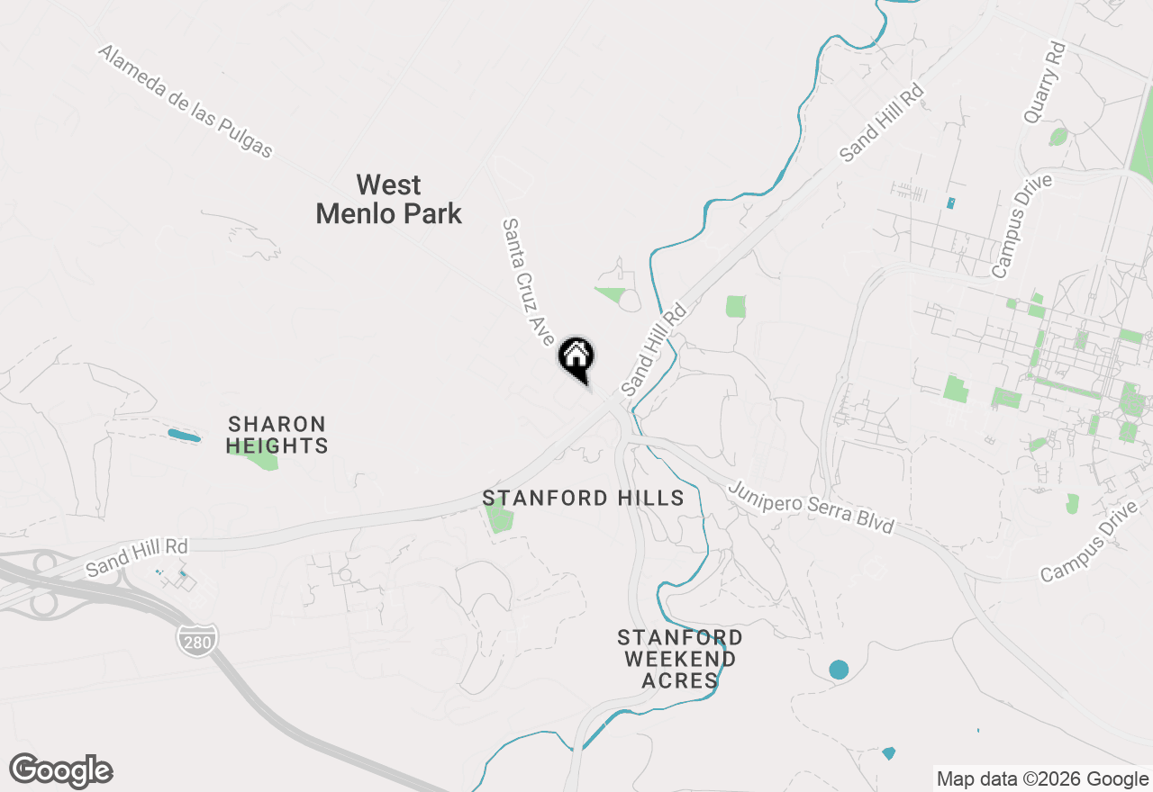 Map of 2140 Santa Cruz Avenue #E102, Menlo Park, CA 94025