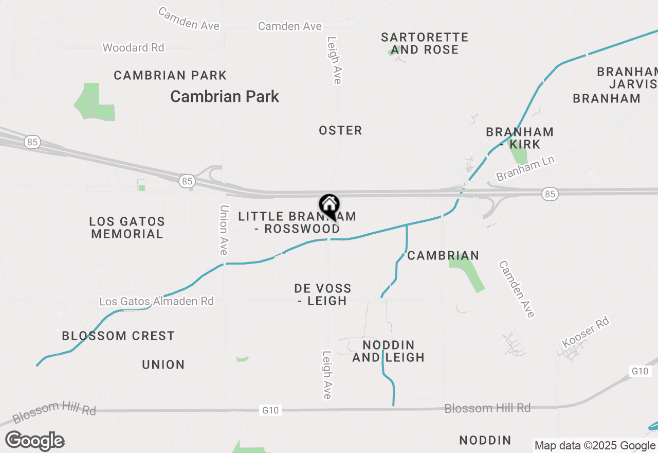 Map of 4927 Leigh Avenue, San Jose, CA 95124
