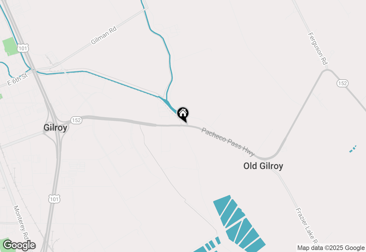 Map of  Pacheco Pass, Gilroy, CA 95020