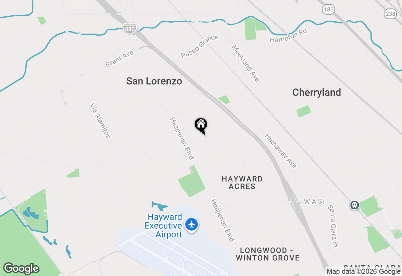 Map of 18434 Hunter Ave, San Lorenzo, CA 94541