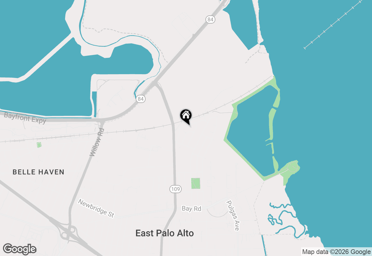 Map of 1664 Tulane Avenue, East Palo Alto, CA 94303