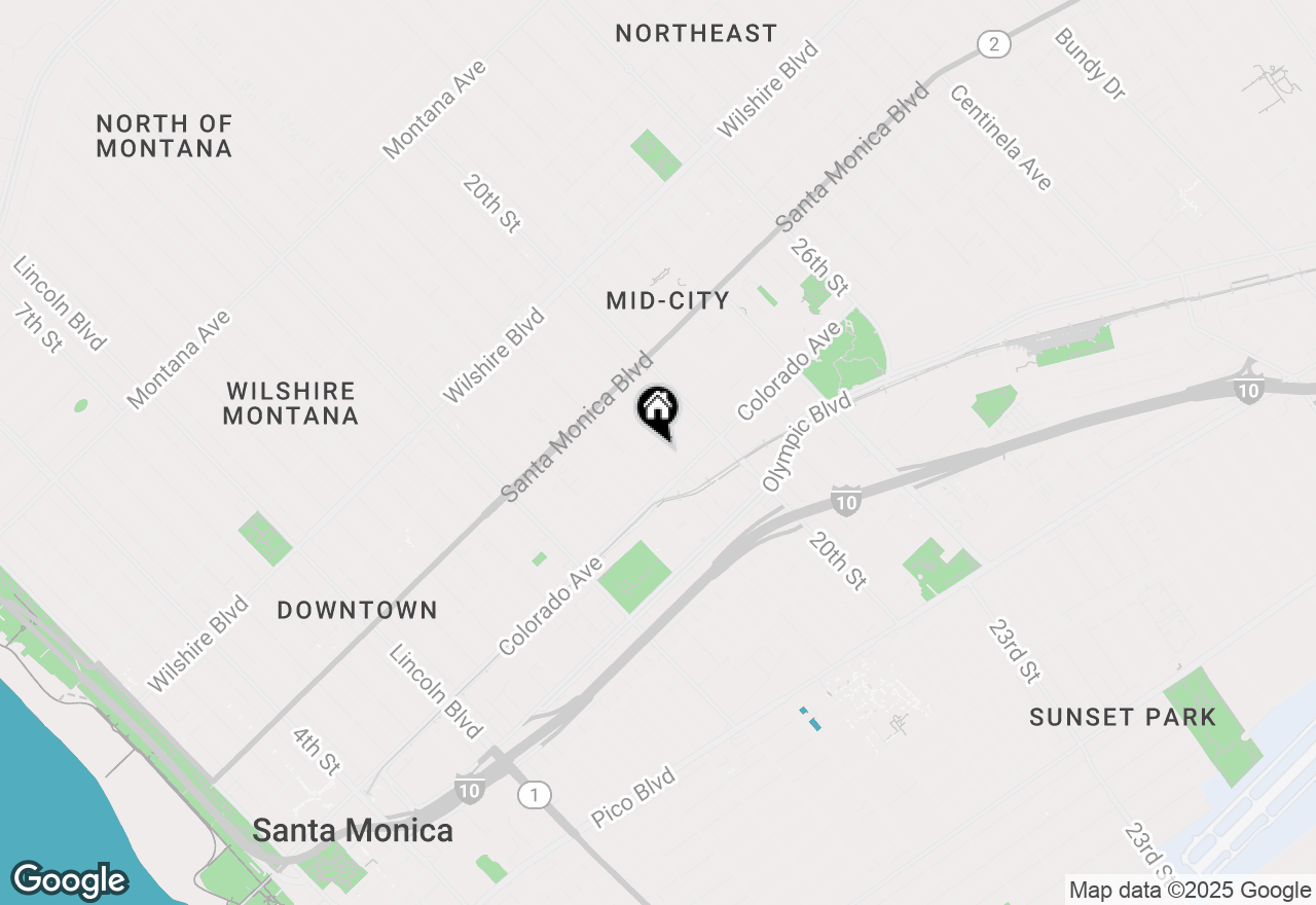 Map of 1523 18th St, Santa Monica, CA 90404
