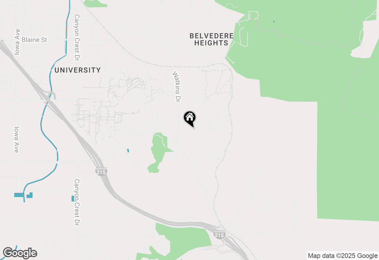 Map of 134 W Broadbent, Riverside, CA 92507