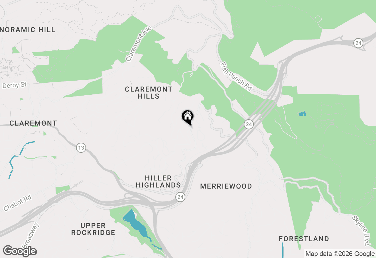 Map of 6975 Charing Cross Rd, Berkeley, CA 94705
