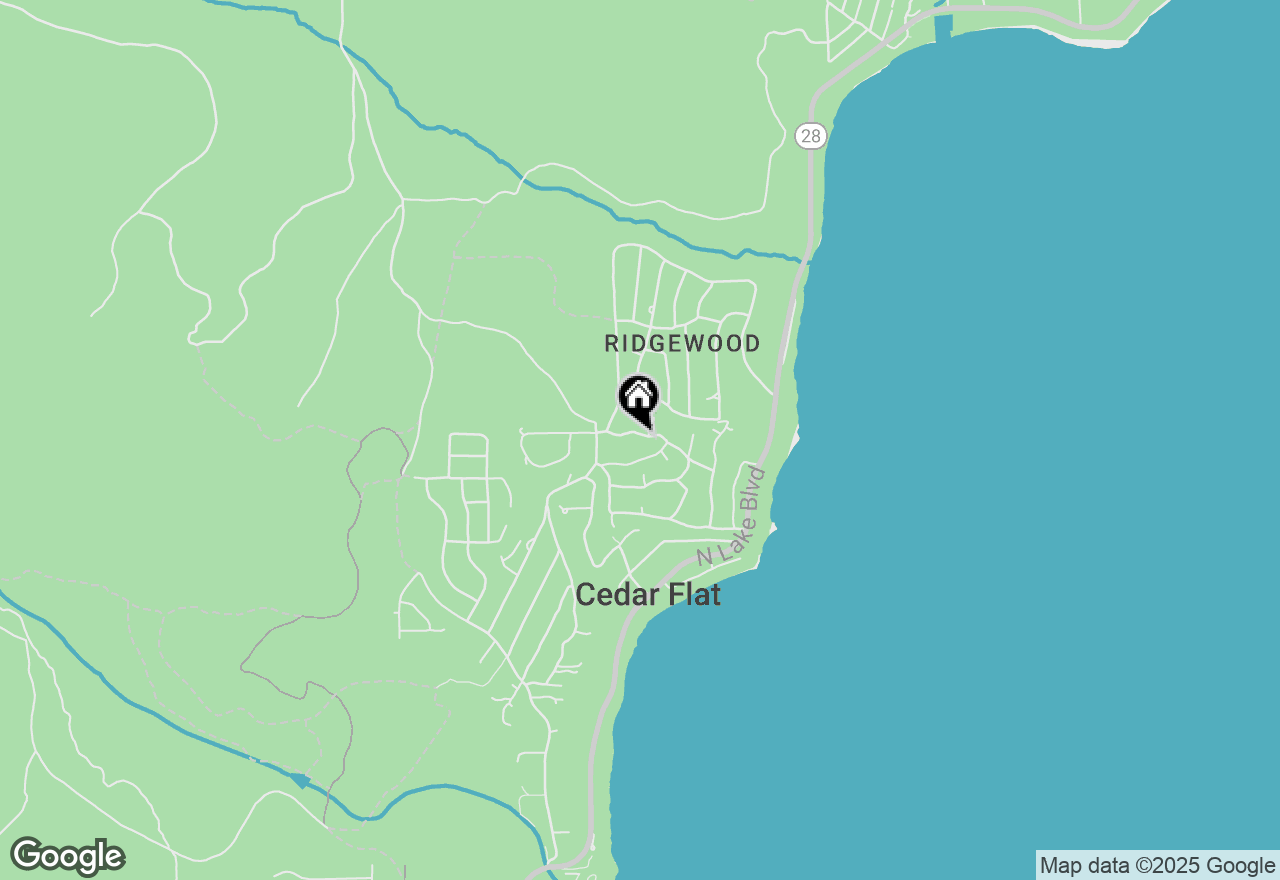 Map of 615 Carnelian Road, Carnelian Bay, CA 96140