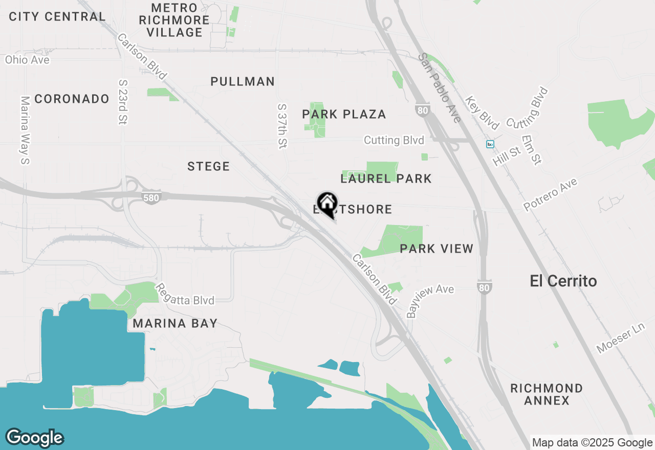 Map of 896 Carlson Boulevard, Richmond, CA 94804