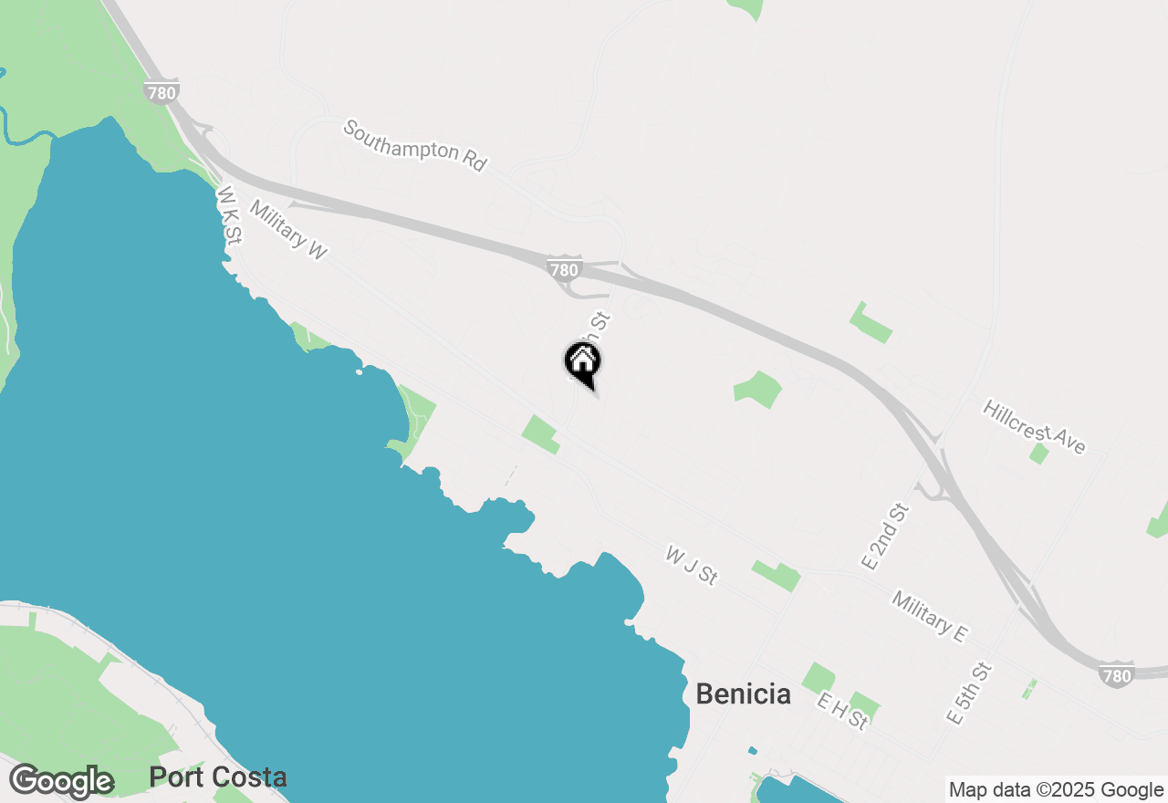 Map of 15 Buena Vista, Benicia, CA 94510