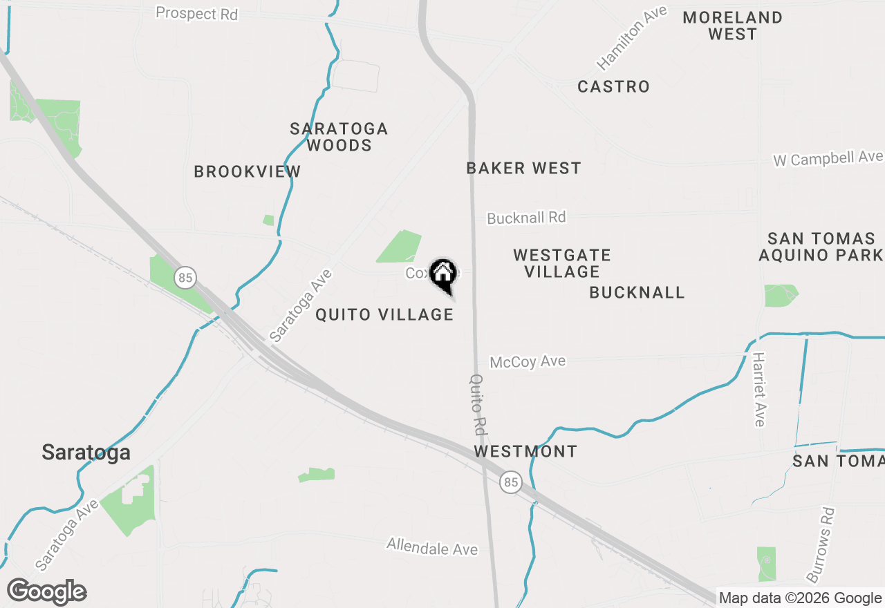 Map of 18613 Devon Avenue, Saratoga, CA 95070