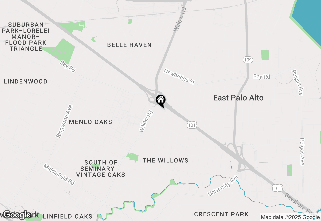 Map of 315 Haight Street, Menlo Park, CA 94025