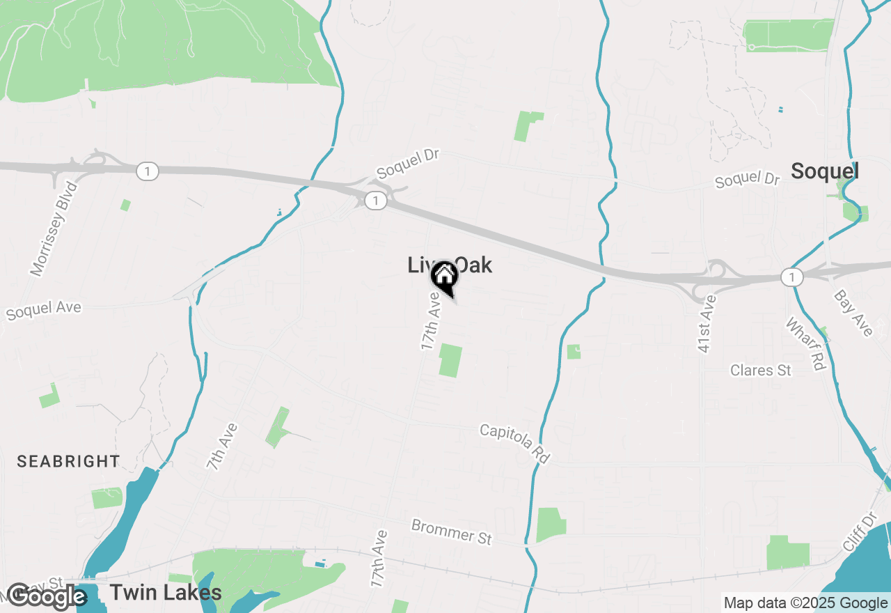 Map of 2158 17th Avenue, Santa Cruz, CA 95062