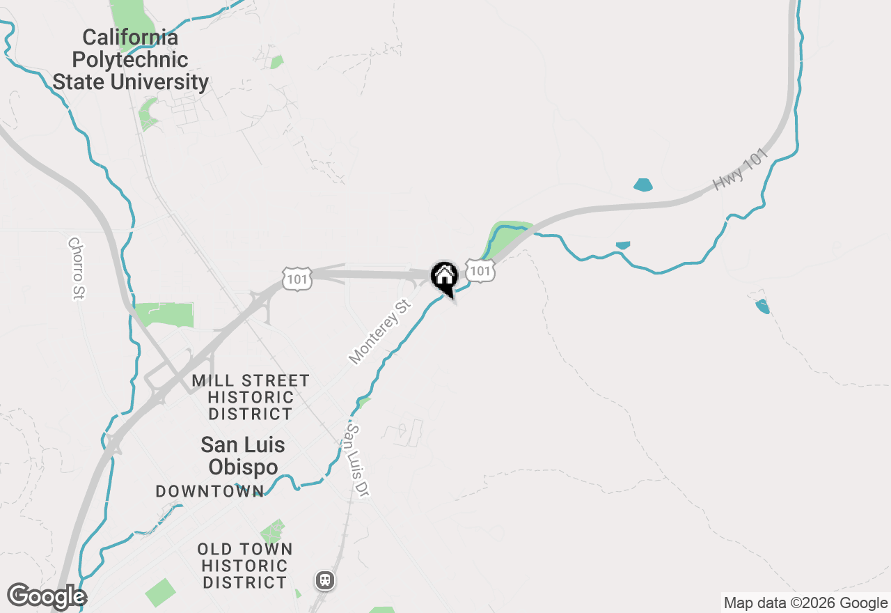 Map of 2038 San Luis Dr, San Luis Obispo, CA 93401