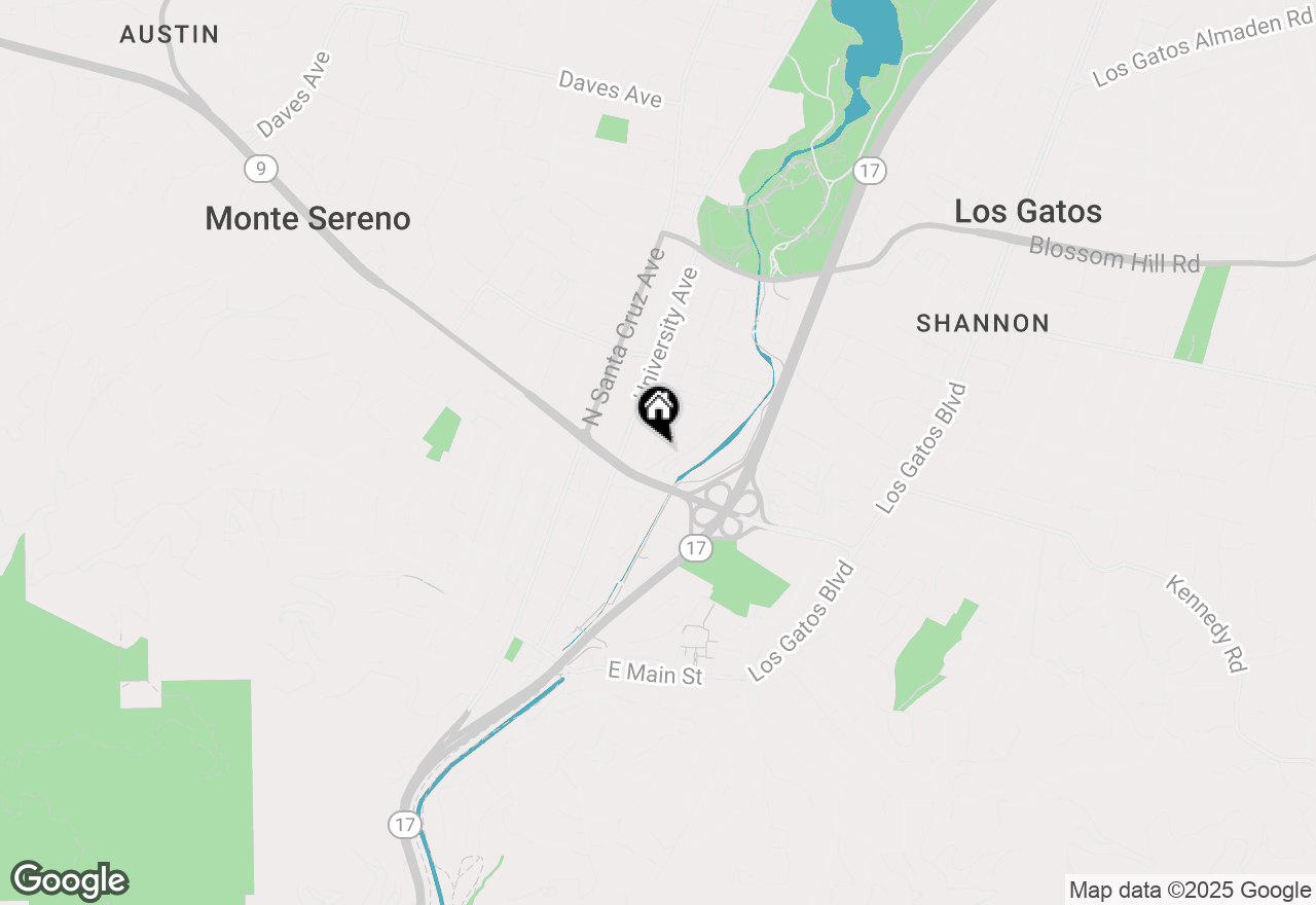 Map of 481 Woodland Avenue, Los Gatos, CA 95032