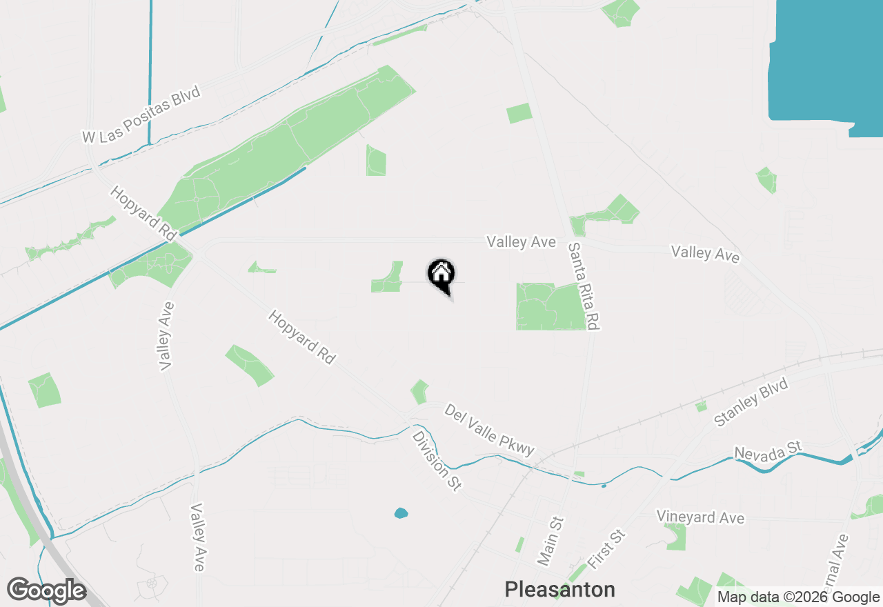 Map of 1721 Beachwood Way, Pleasanton, CA 94566