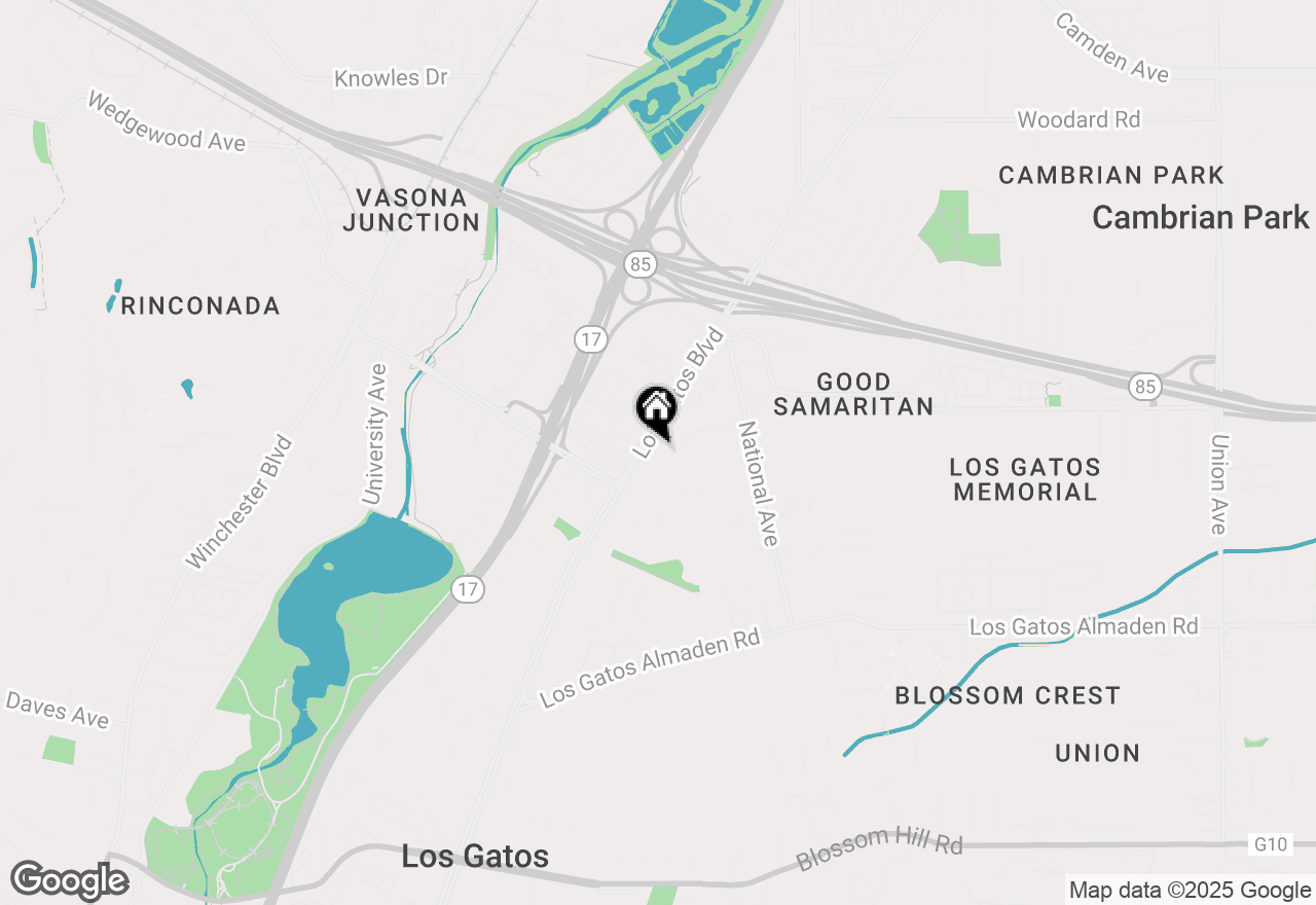 Map of 16281 Camino Del Sol, Los Gatos, CA 95032