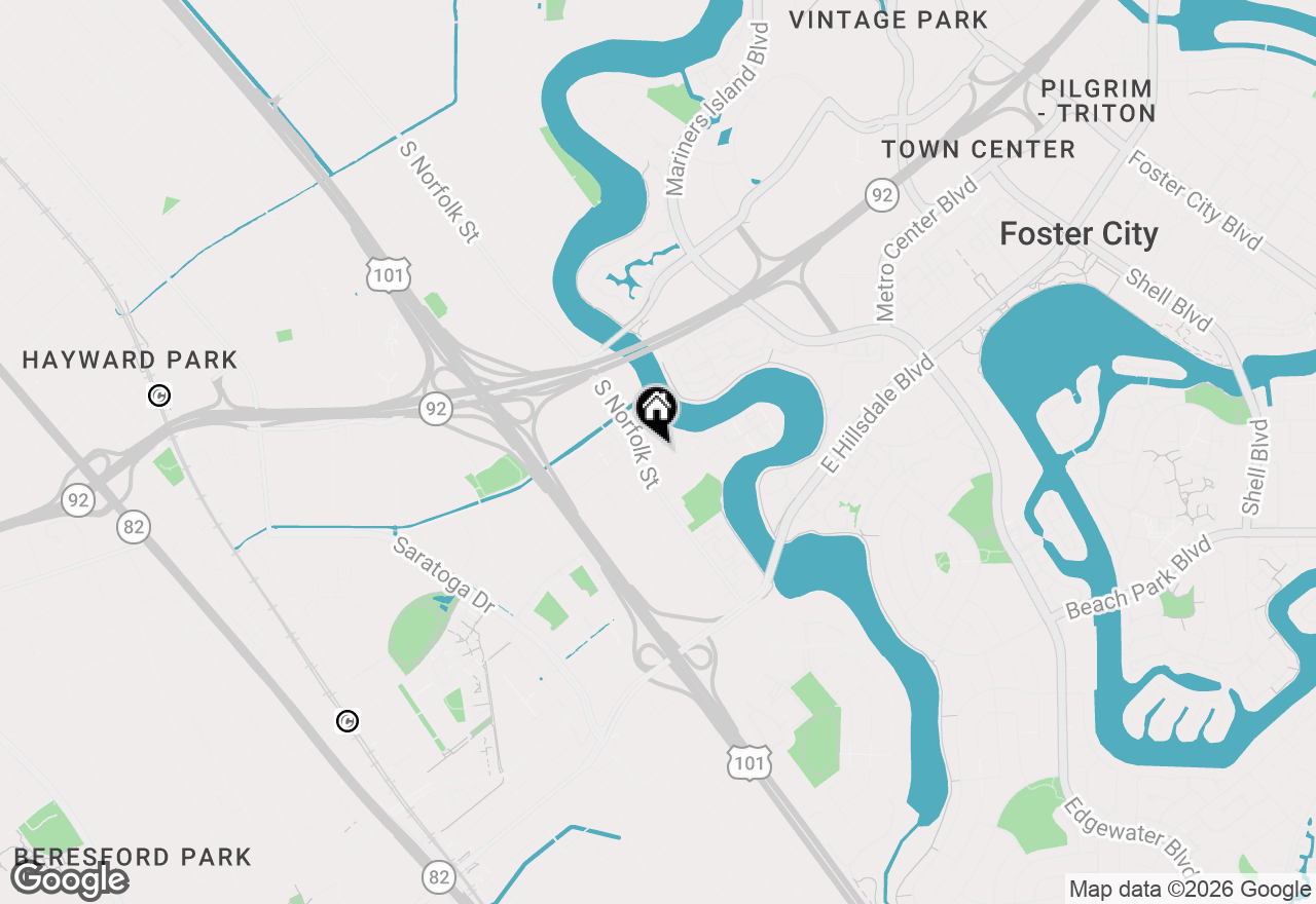 Map of 1504 Day Avenue #G, San Mateo, CA 94403