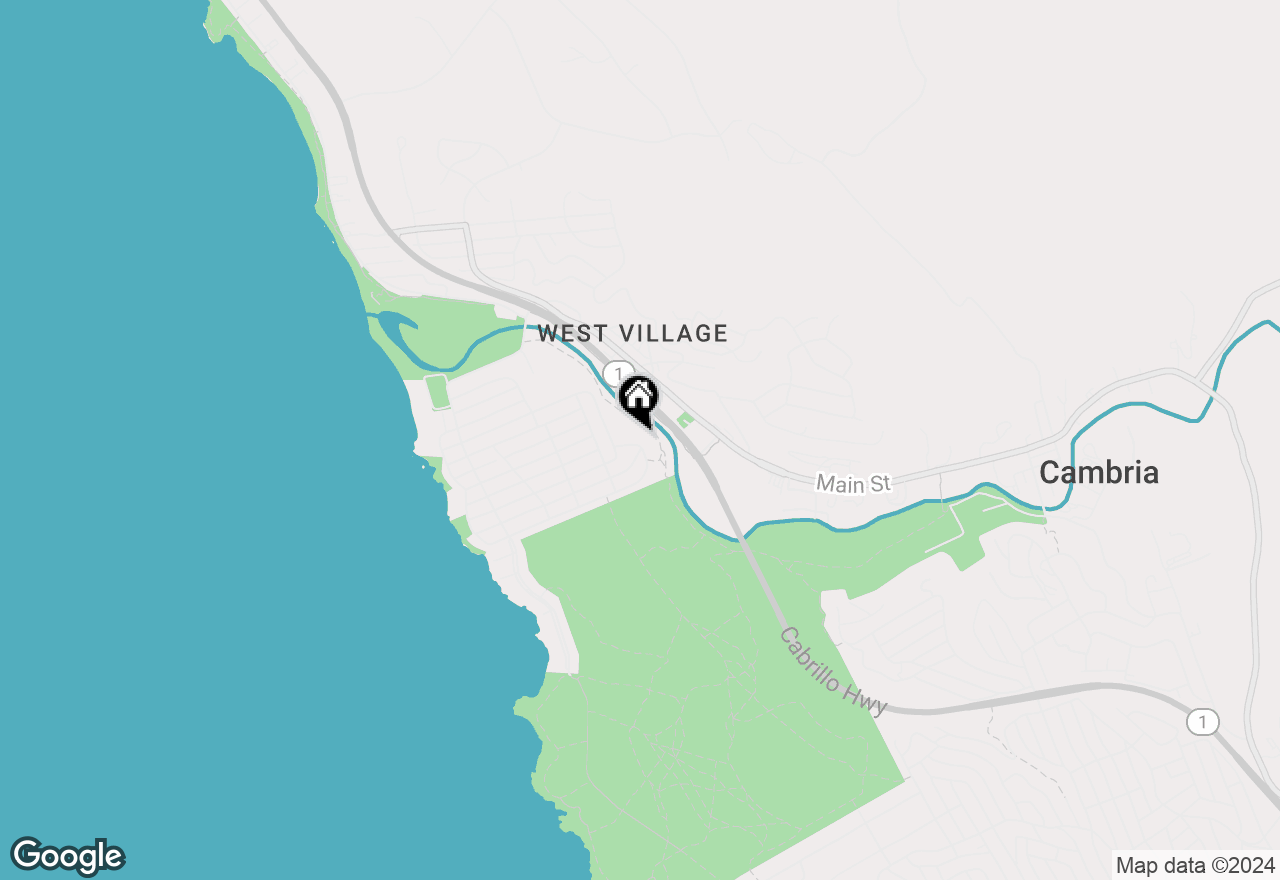 Map of 730 Huntington Road, Cambria, CA 93428