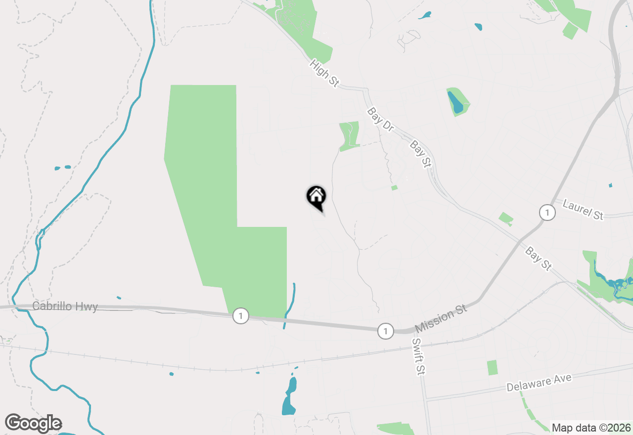 Map of 124 Western Court, Santa Cruz, CA 95060