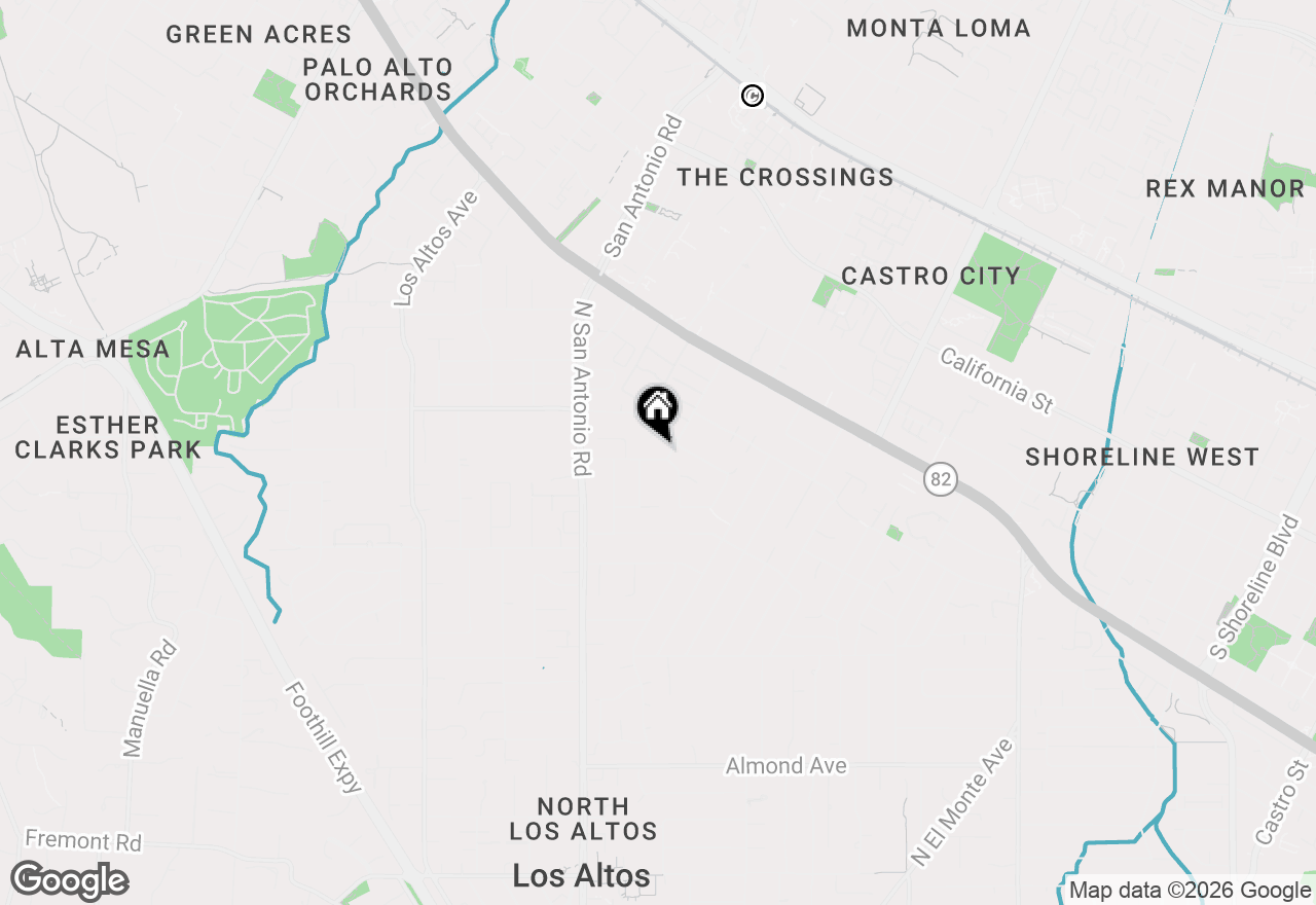 Map of 141 Jordan Avenue, Los Altos, CA 94022
