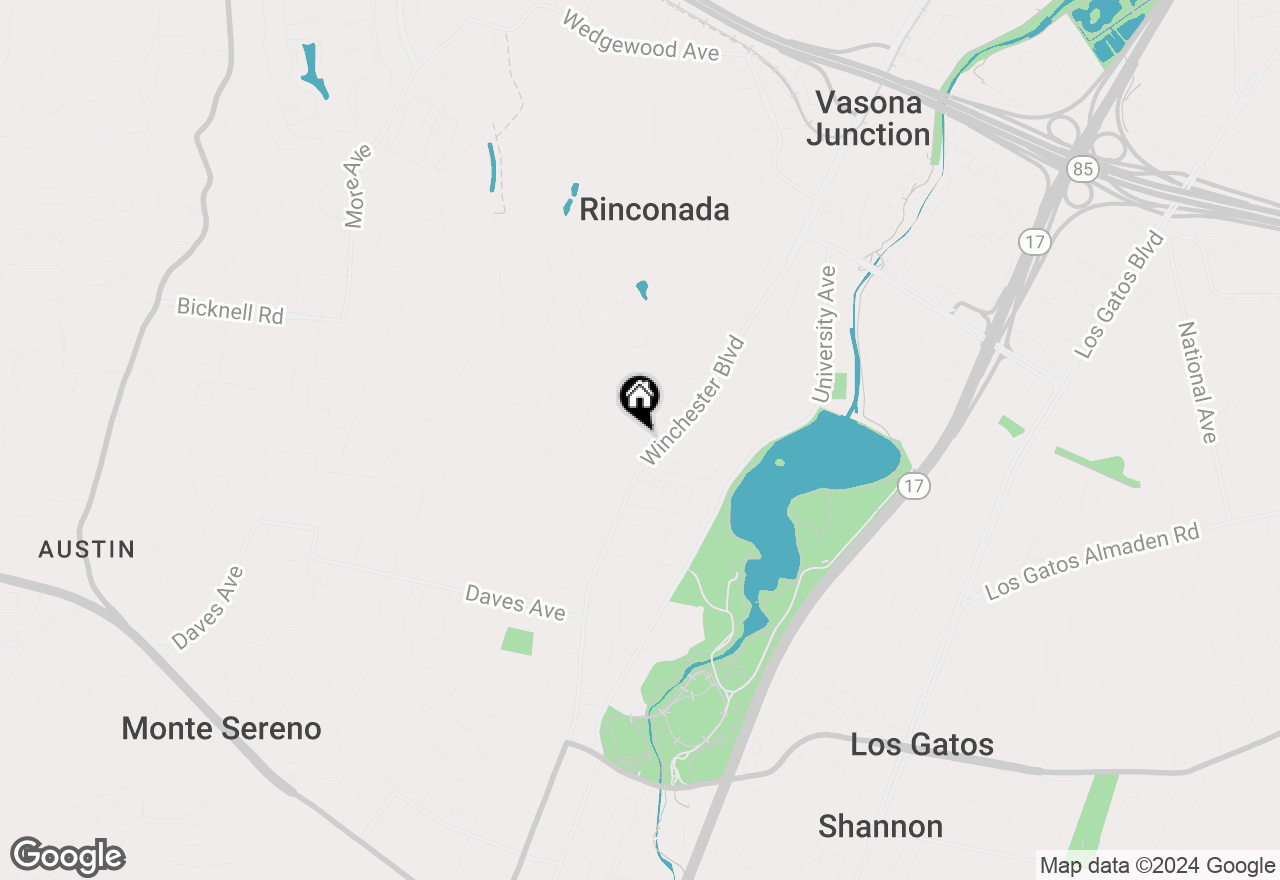 Map of 17272 Nagpal Court, Monte Sereno, CA 95030