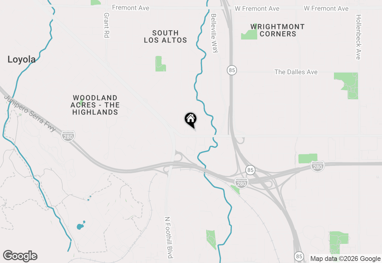 Map of 1692 Stevens Place, Los Altos, CA 94024