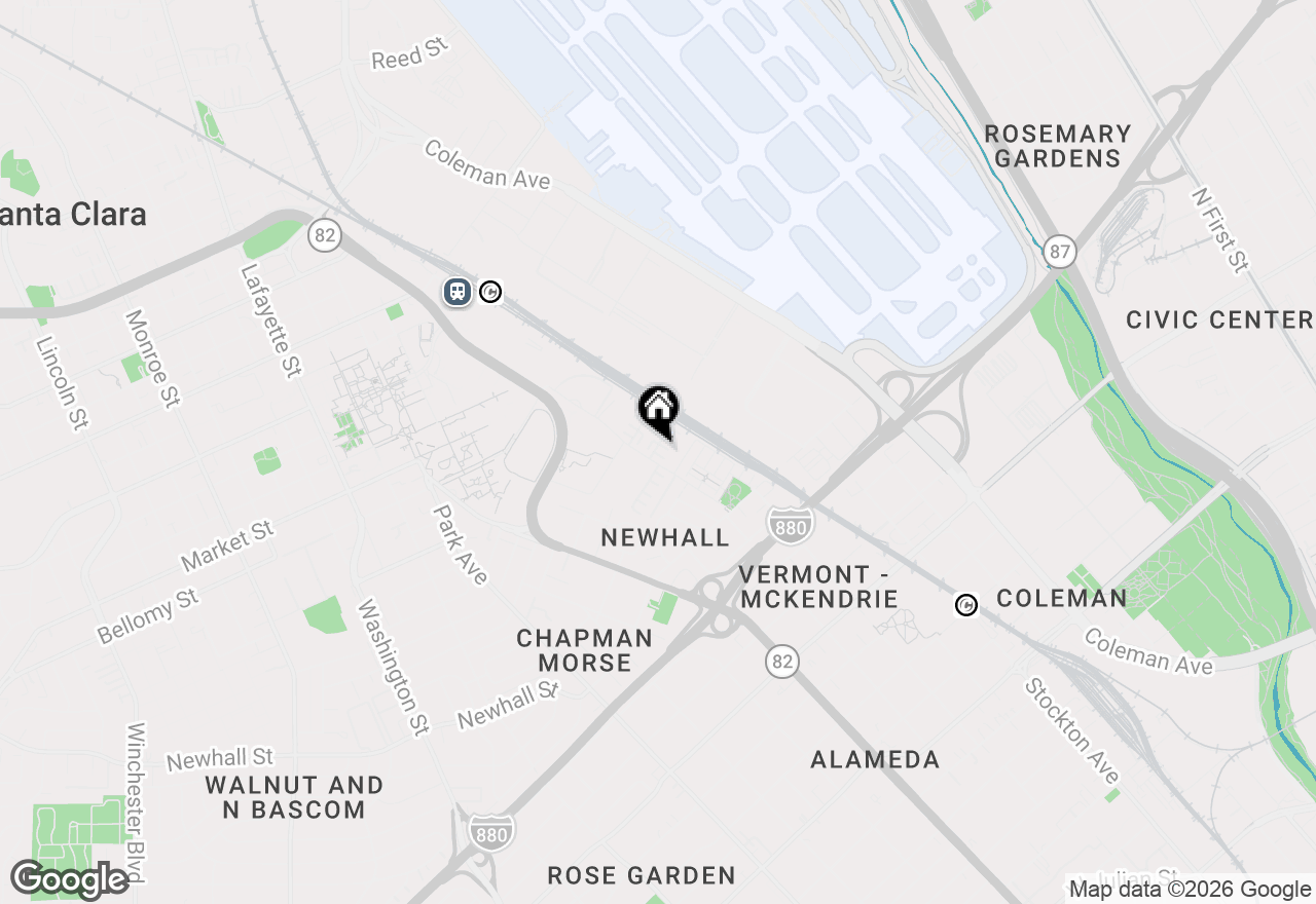 Map of 1206 Dahlia Loop, San Jose, CA 95126