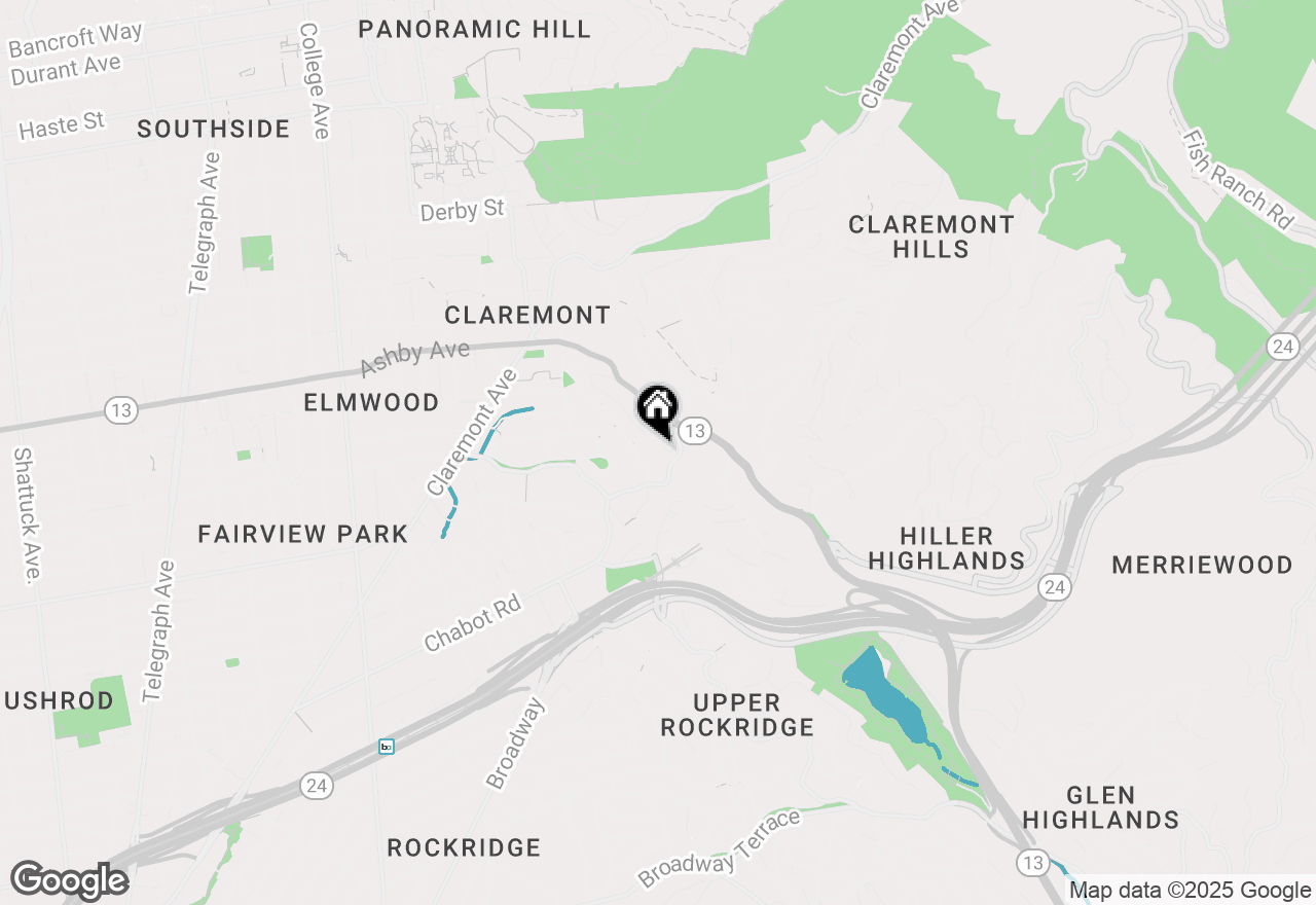 Map of 291 The Uplands, Berkeley, CA 94705
