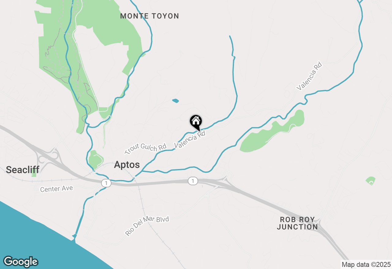 Map of 321 Valencia Road, Aptos, CA 95003