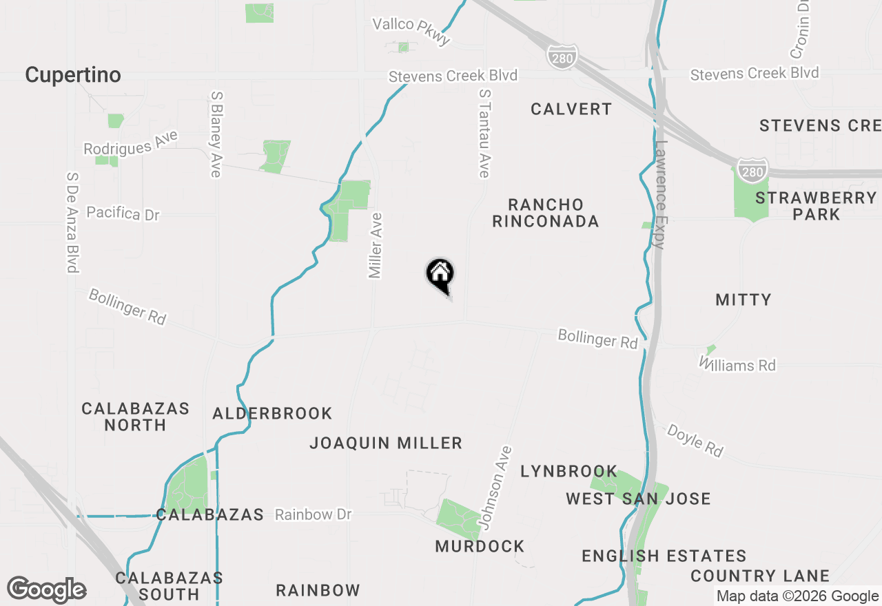 Map of 948 Brookgrove Lane, Cupertino, CA 95014