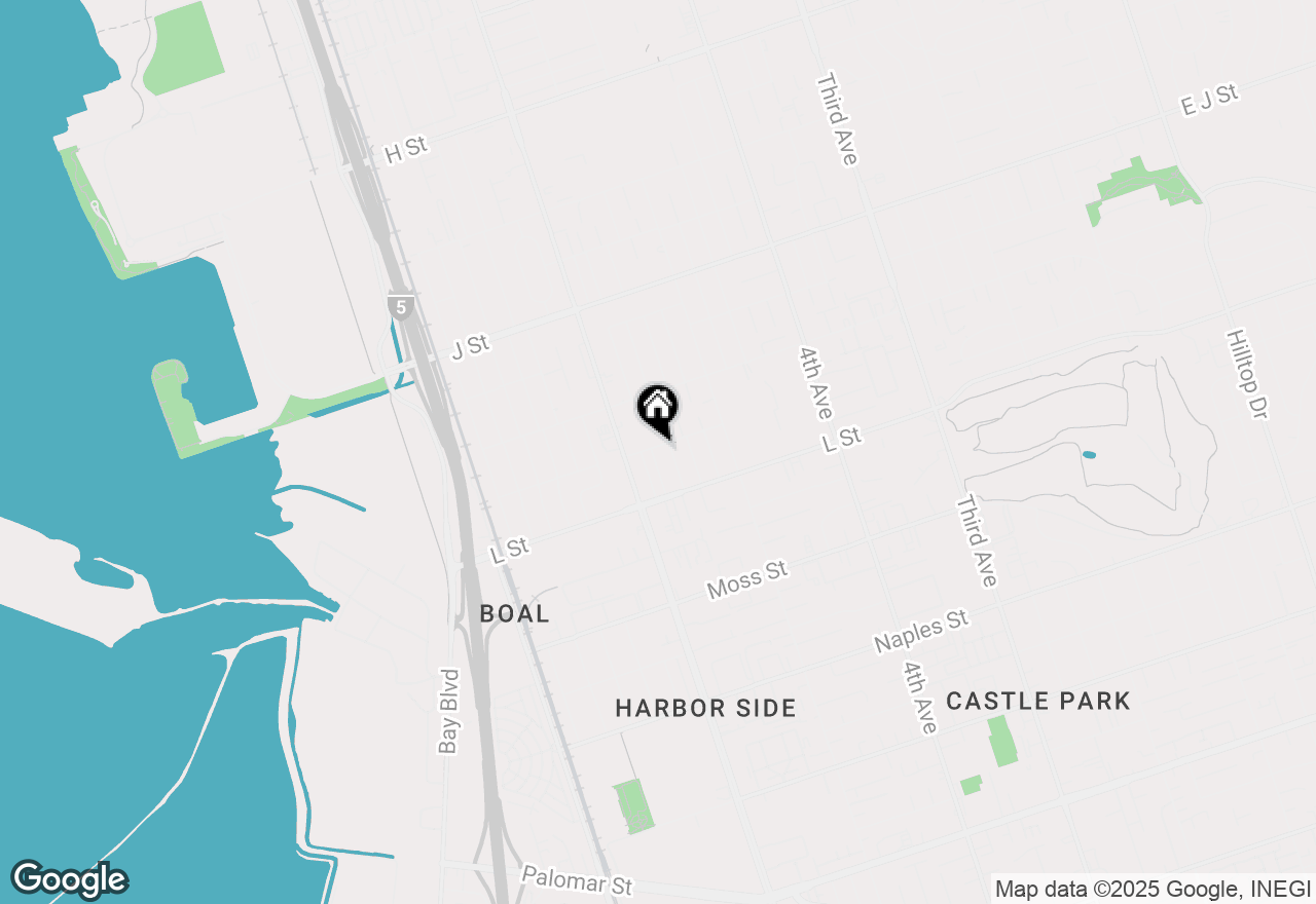Map of 855 Ash Avenue, Chula Vista, CA 91911
