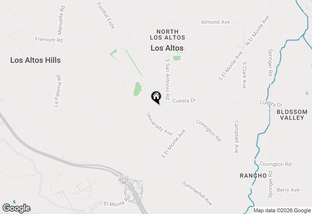 Map of 561 Orange Avenue, Los Altos, CA 94022