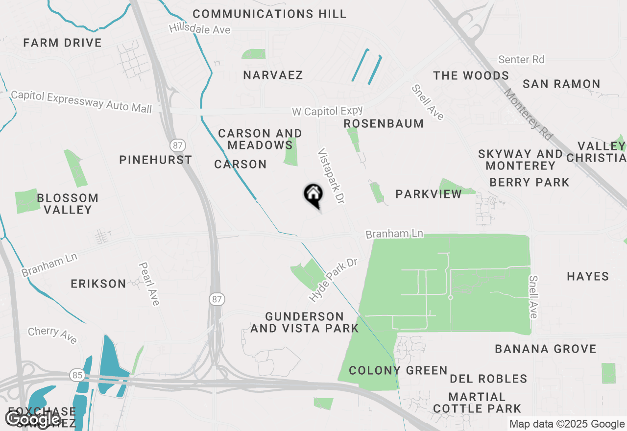 Map of 4537 Windsor Park Drive, San Jose, CA 95136