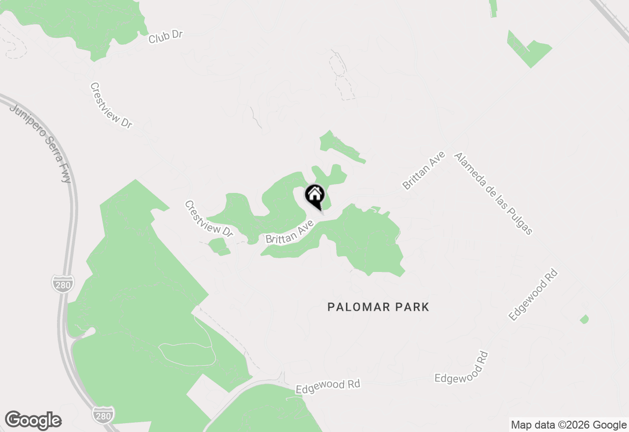 Map of 3032 Brittan Avenue, San Carlos, CA 94070