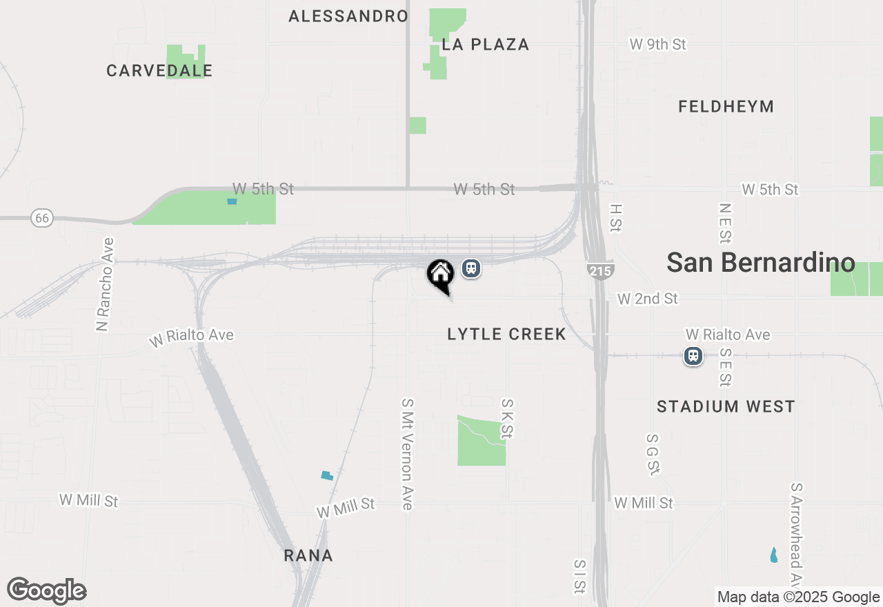 Map of 1225 W 2nd Street, San Bernardino, CA 92410
