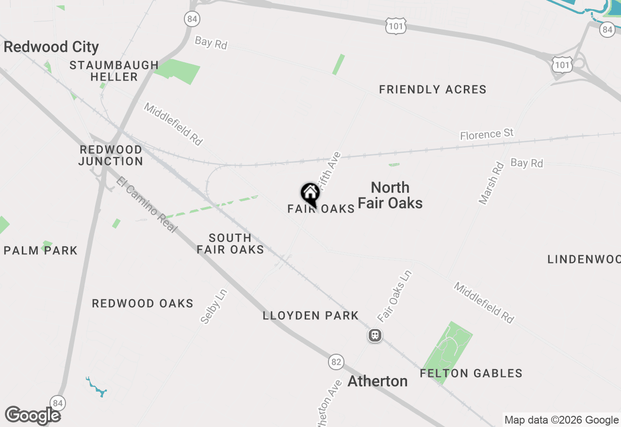 Map of 430 5th Avenue, Redwood City, CA 94063