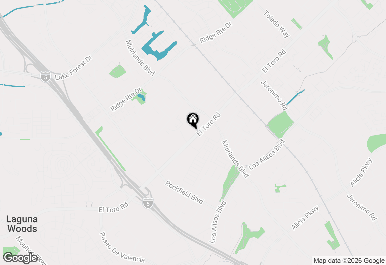 Map of 23591 El Toro Rd, Lake Forest, CA 92630