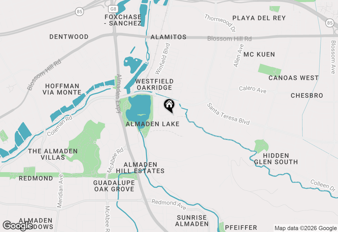 Map of 1622 La Terrace Circle, San Jose, CA 95123