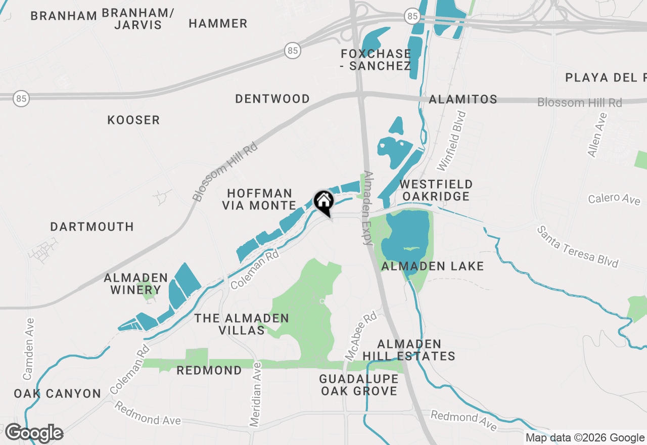 Map of 5841 Antigua Drive, San Jose, CA 95120