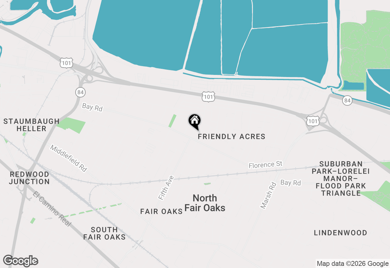 Map of 916 5th Avenue, Redwood City, CA 94063
