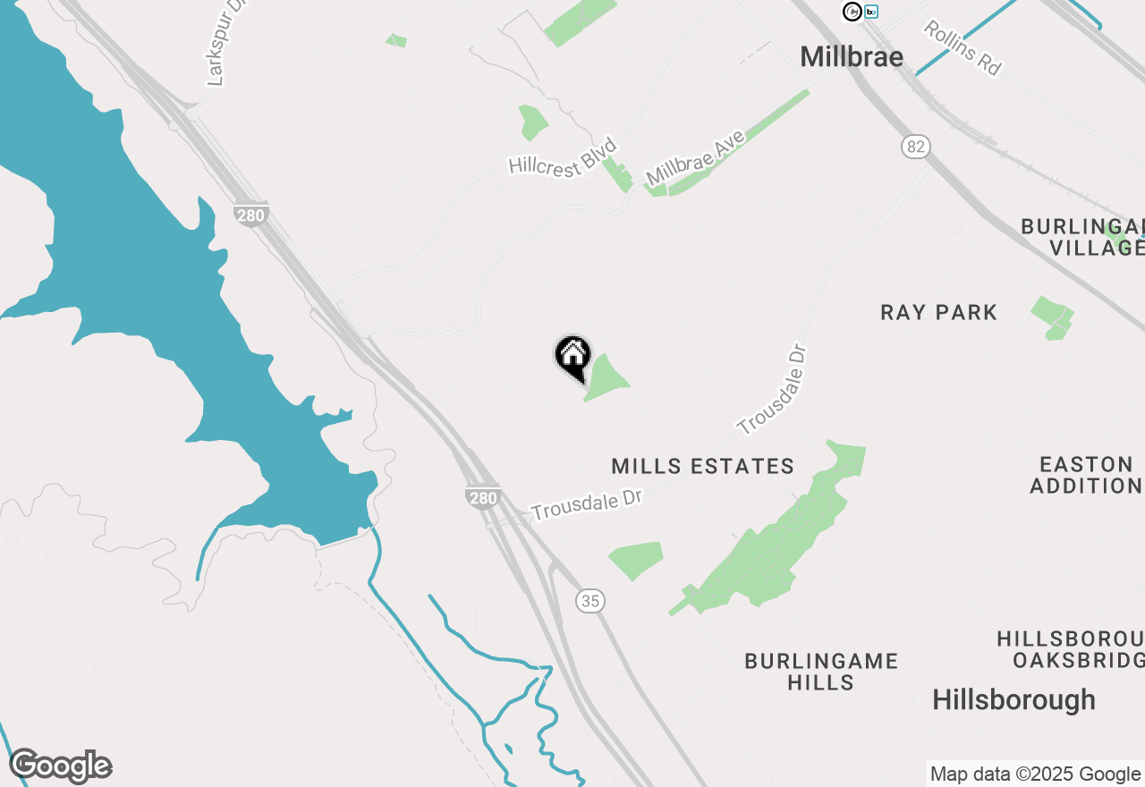Map of 1361 Encina Drive, Millbrae, CA 94030
