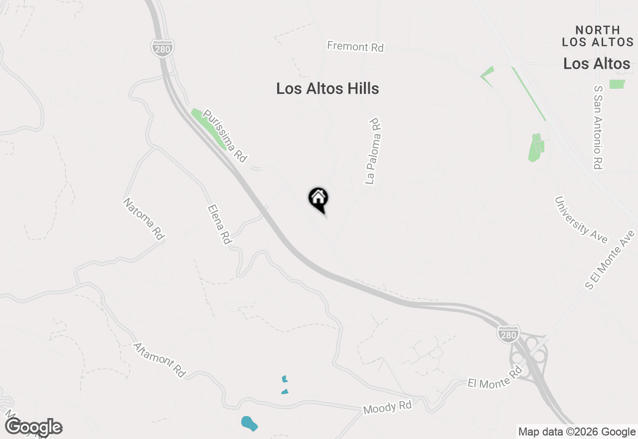 Map of 26541 Purissima Road, Los Altos Hills, CA 94022