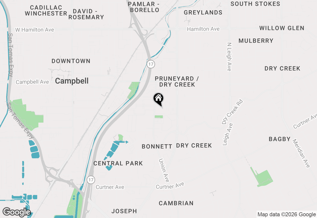 Map of 848 Apricot Avenue #B, Campbell, CA 95008