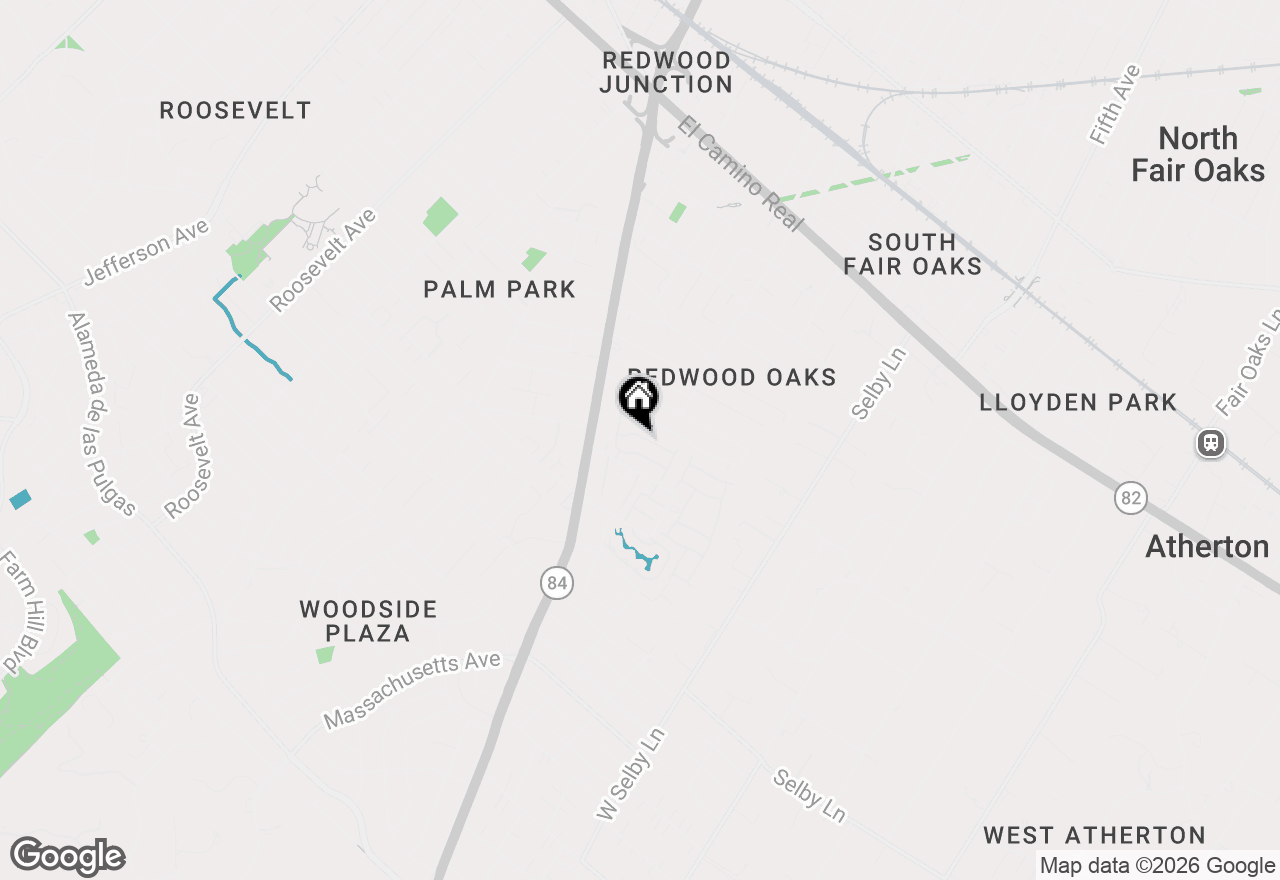 Map of 210 Bradbury Lane, Redwood City, CA 94061