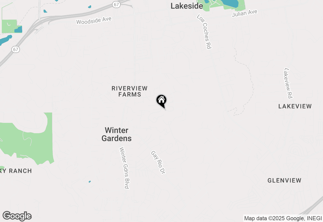 Map of 9100 Single Oak Dr. #157, Lakeside, CA 92040