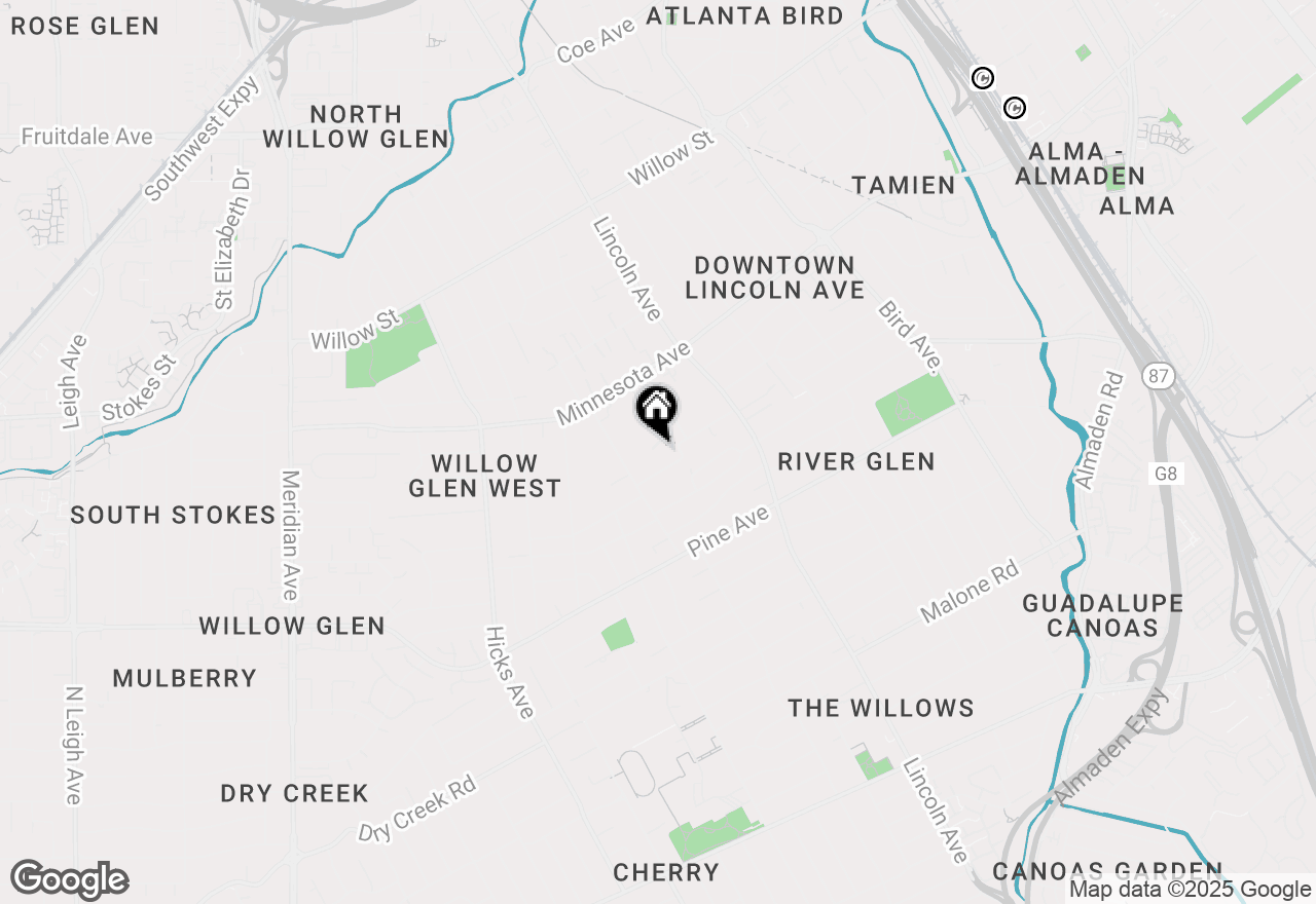 Map of 1544 Glenpine Drive, San Jose, CA 95125