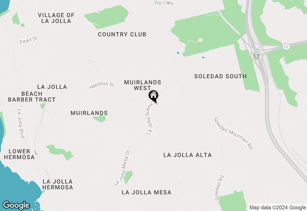 Map of 6389 La Jolla Scenic Dr S, La Jolla, CA 92037