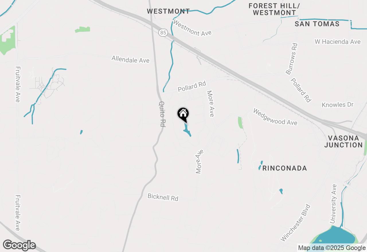 Map of 118 Via Lago, Los Gatos, CA 95032