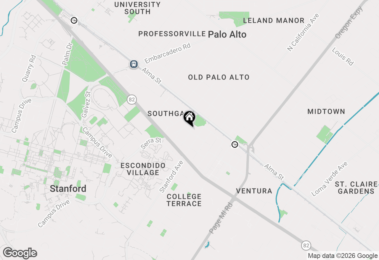 Map of 290 Leland Avenue, Palo Alto, CA 94306