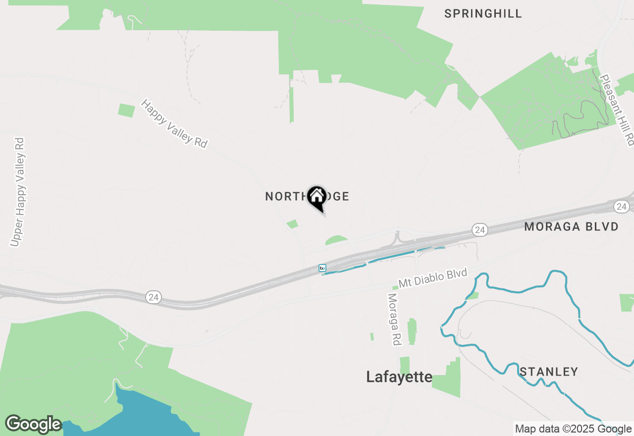 Map of 3617 Happy Valley Glen Rd, Lafayette, CA 94549