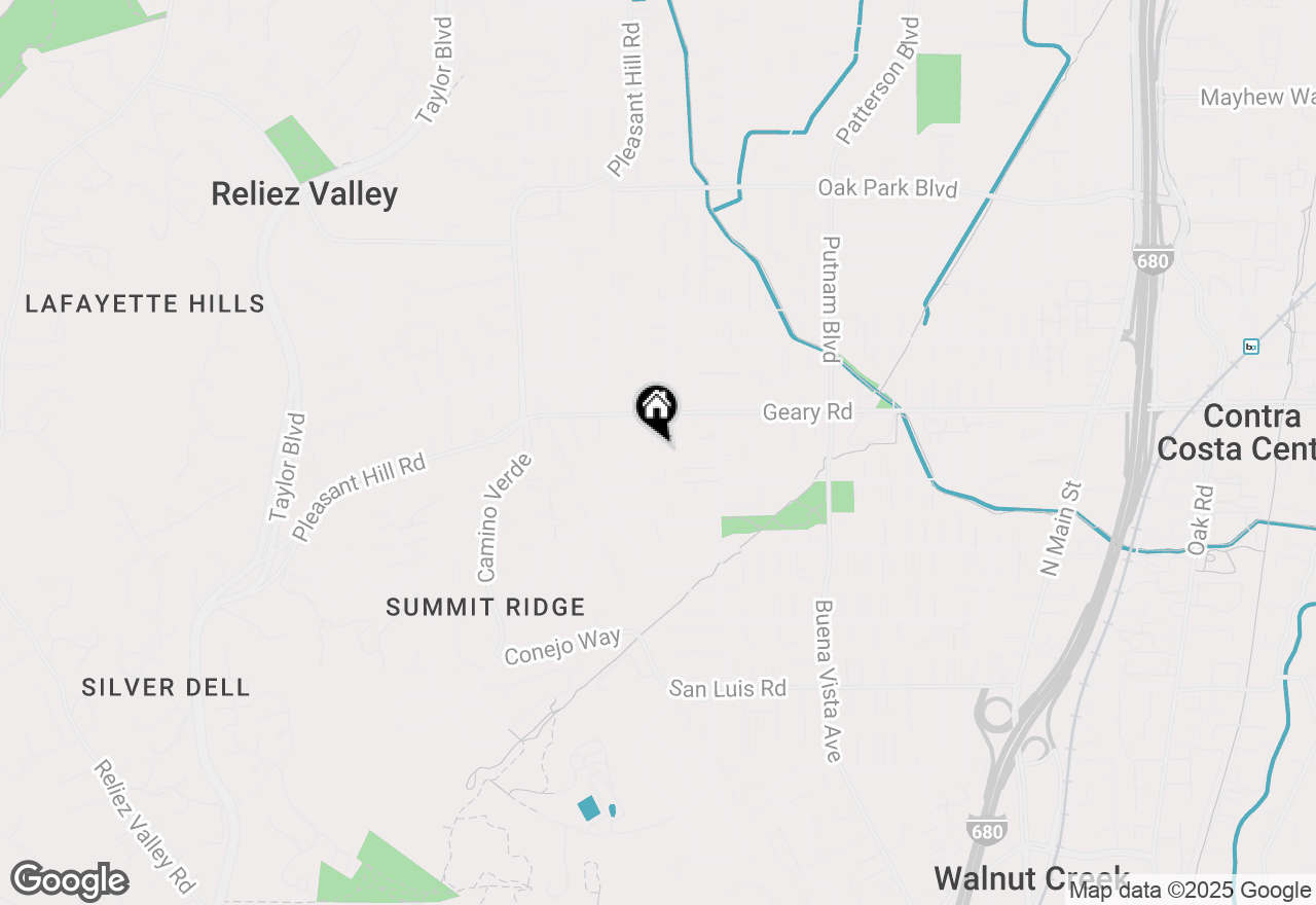 Map of 50 Forest Hills Ct, Walnut Creek, CA 94597