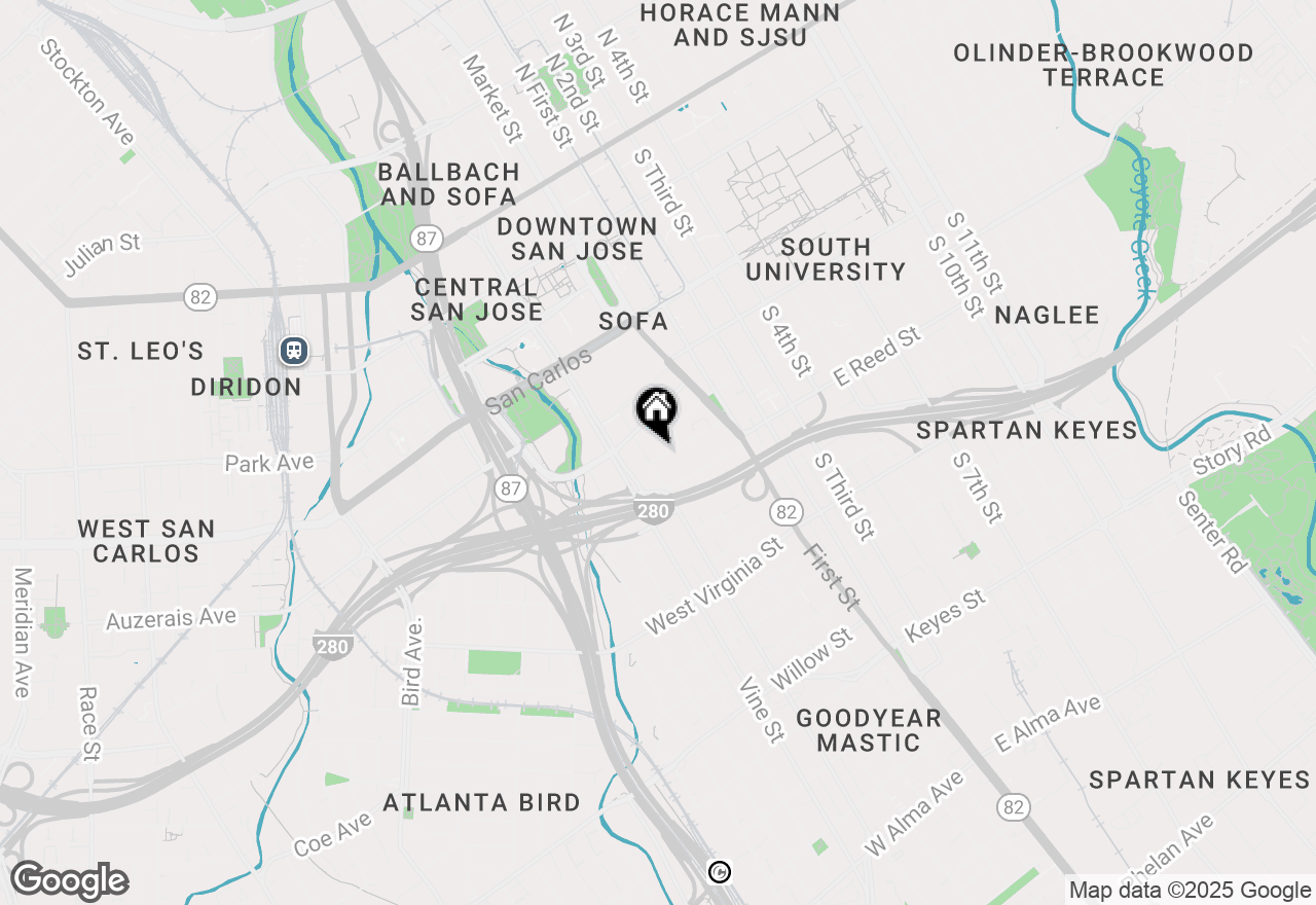 Map of 181 Pierce Avenue, San Jose, CA 95110